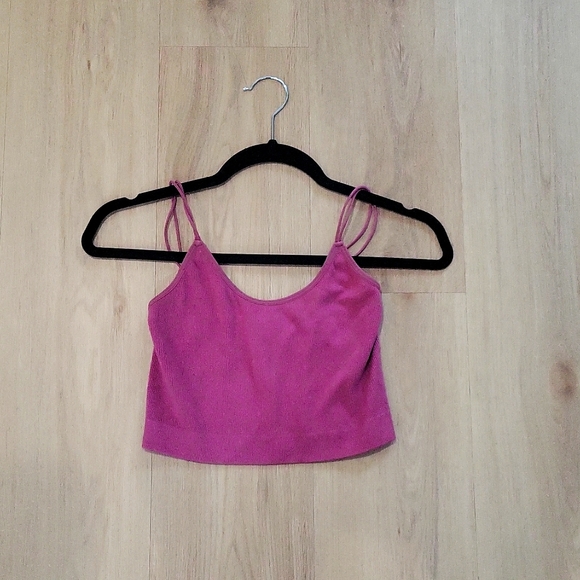 Pink/plum Cropped tank tops. Shein and Aeropostale size medium - Picture 2 of 8